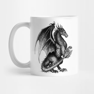 Majestic heraldic Dragon Mug